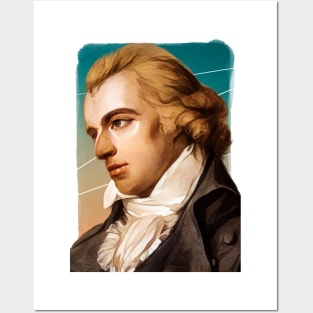 German Poet Friedrich Schiller illustration Posters and Art